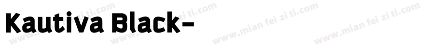 Kautiva Black字体转换
